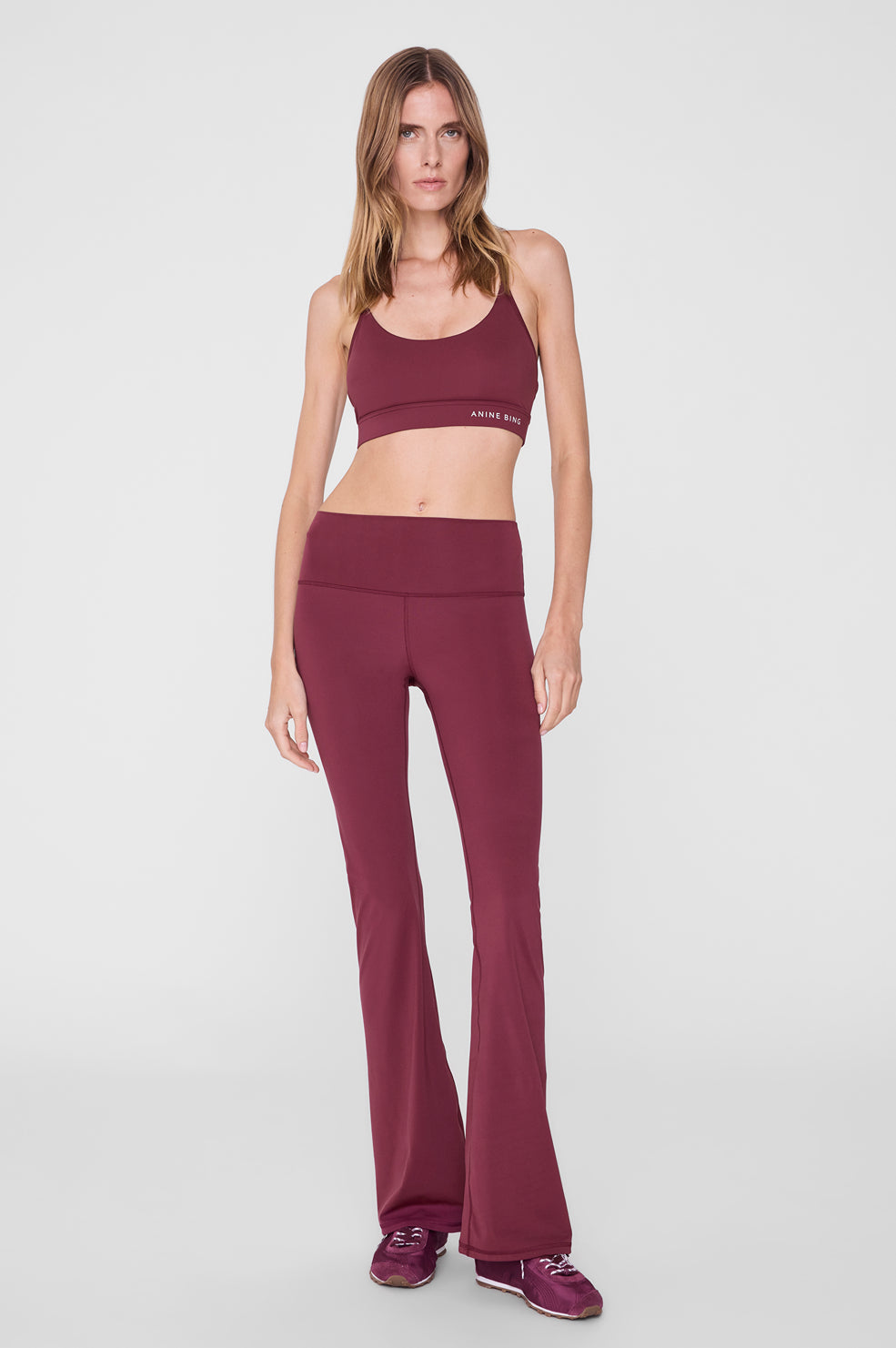 Gabrielle Legging - Burgundy View 1