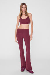 ANINE BING Gabrielle Legging - Burgundy on model front