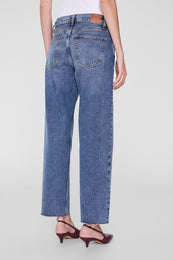 ANINE BING Gavin Jean 29" - Dark Indigo - on model back detail