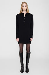 ANINE BING Ghita Dress - Black Cashmere Blend