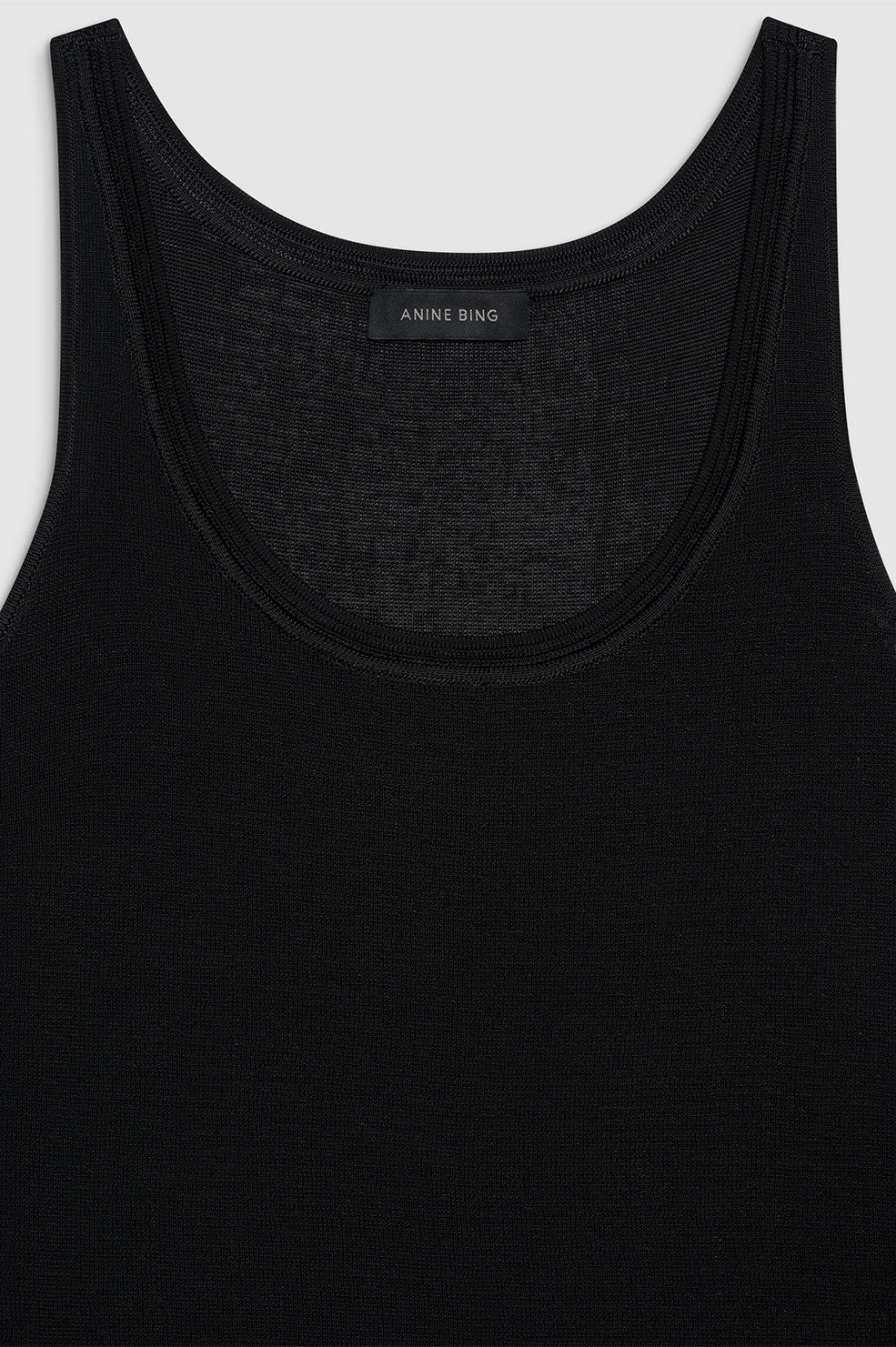 ANINE BING Giorgio Sweater Tank - Black