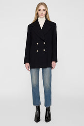 ANINE BING Glenn Peacoat - Black