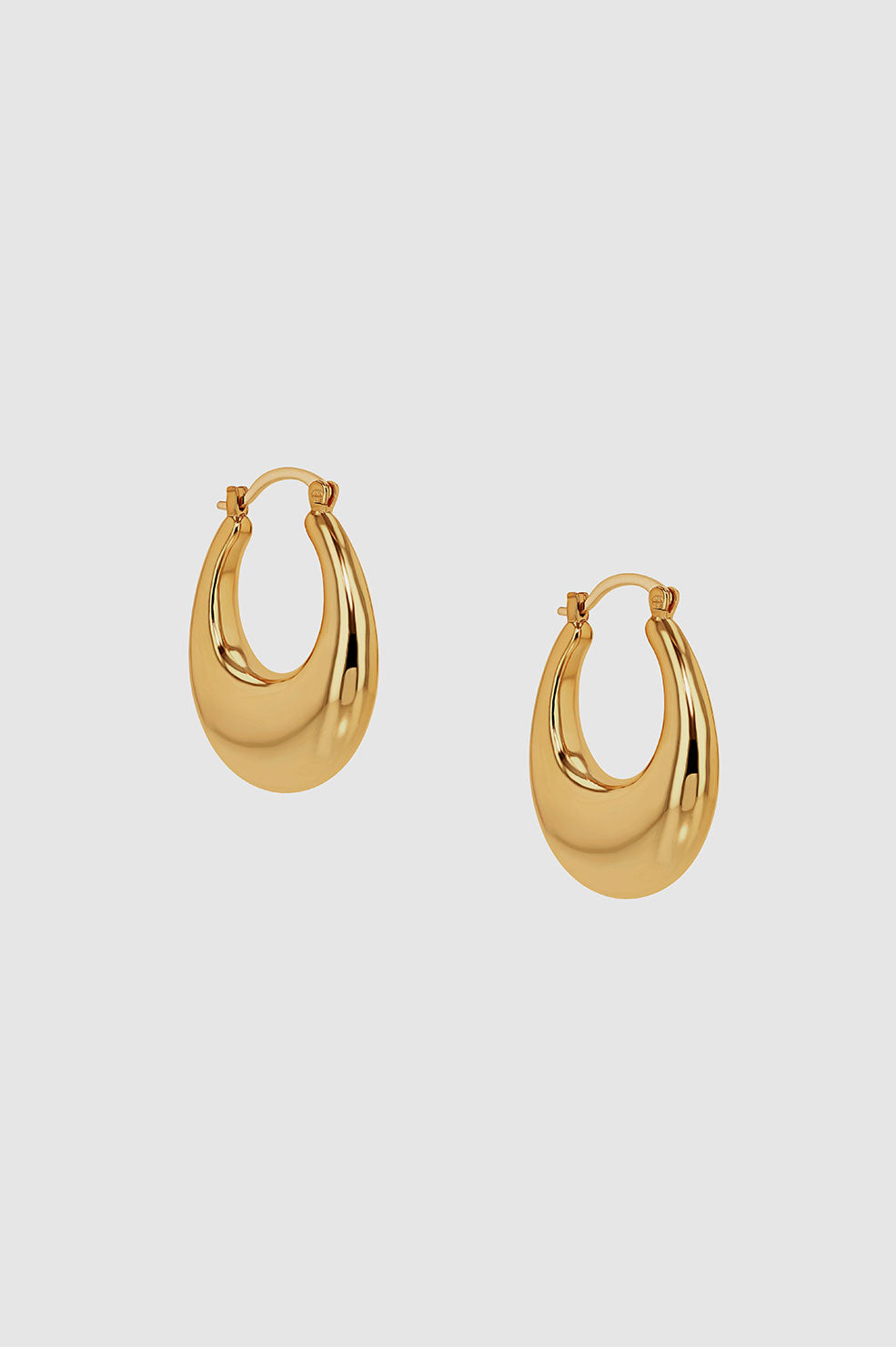 Gradual Hoop Earrings - Gold