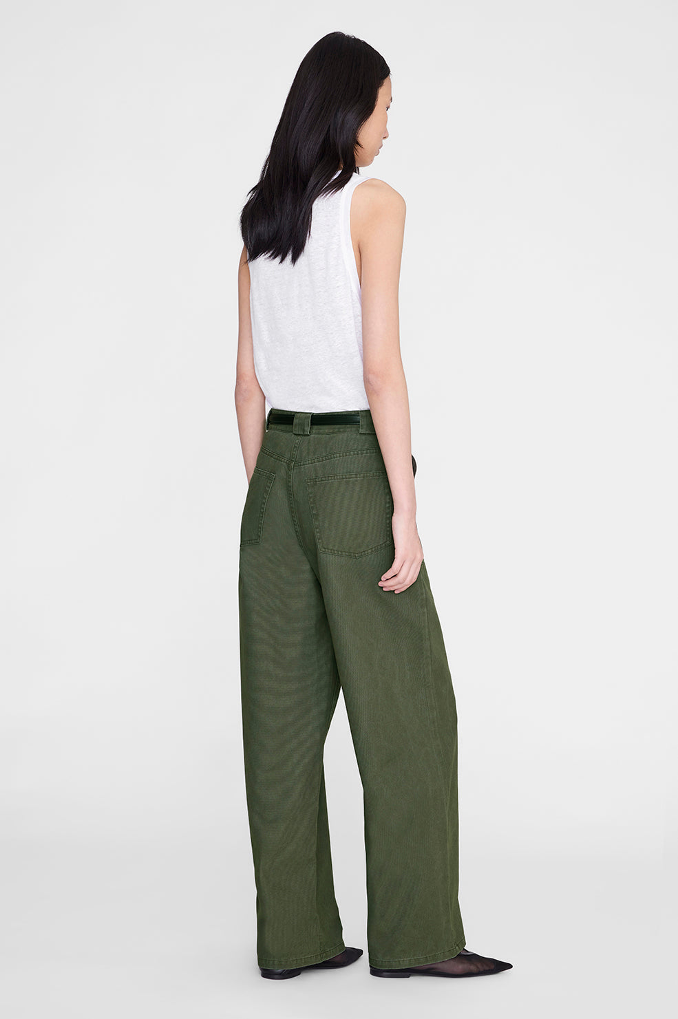 Grayson Pant - Army Green View 5