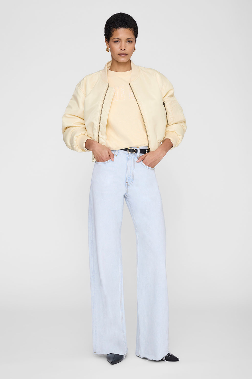 Harry Shrunken Sweatshirt Paris - Beige View 2