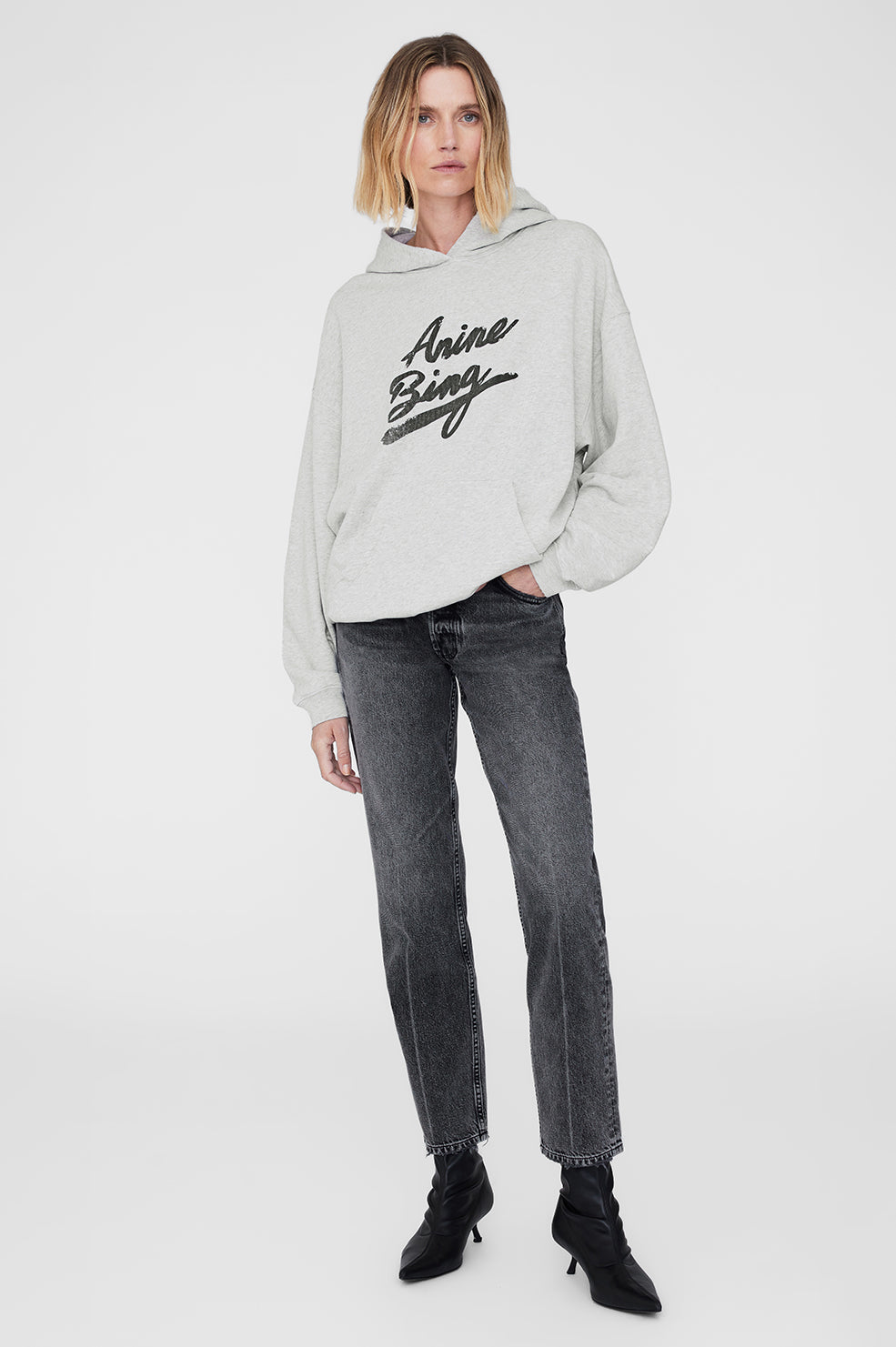 Harvey Sweatshirt Signature - Heather Grey