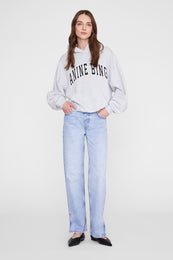 ANINE BING Harvey Sweatshirt New Classic - Medium Heather Grey - front view