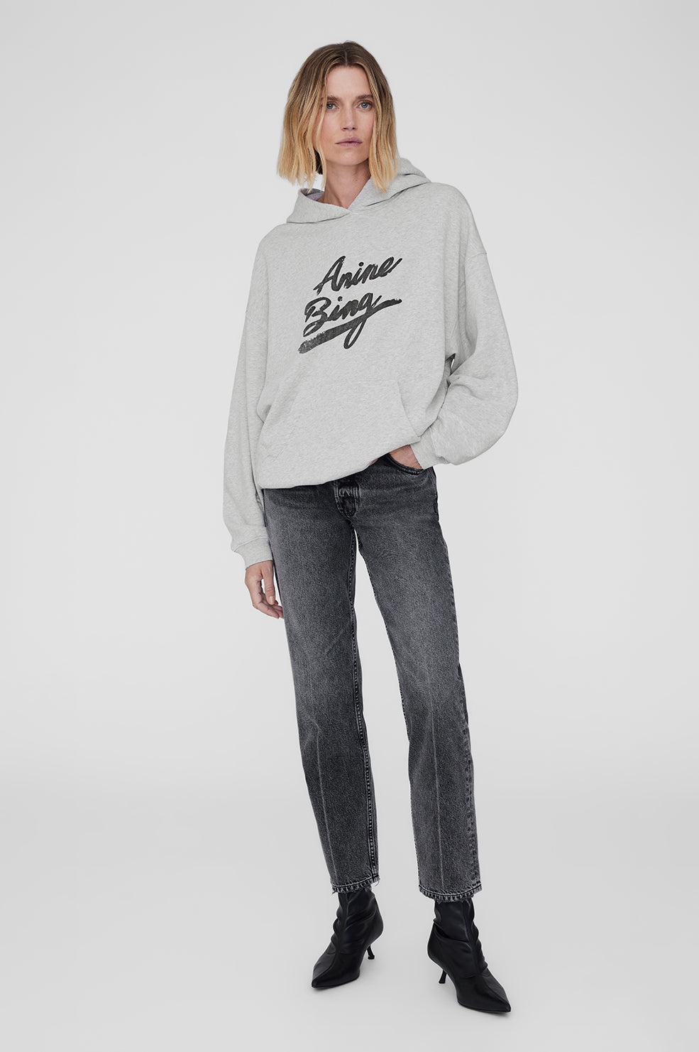 Harvey Sweatshirt Signature - Heather Grey