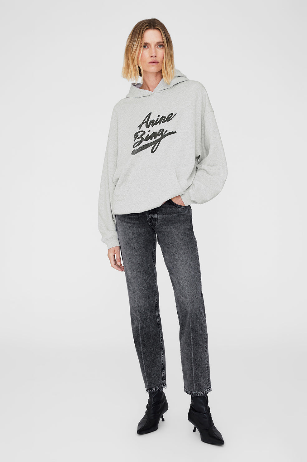 Harvey Sweatshirt Signature - Heather Grey