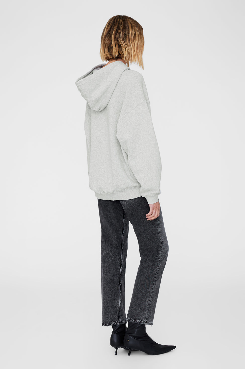 ANINE BING Harvey Sweatshirt Signature - Heather Grey