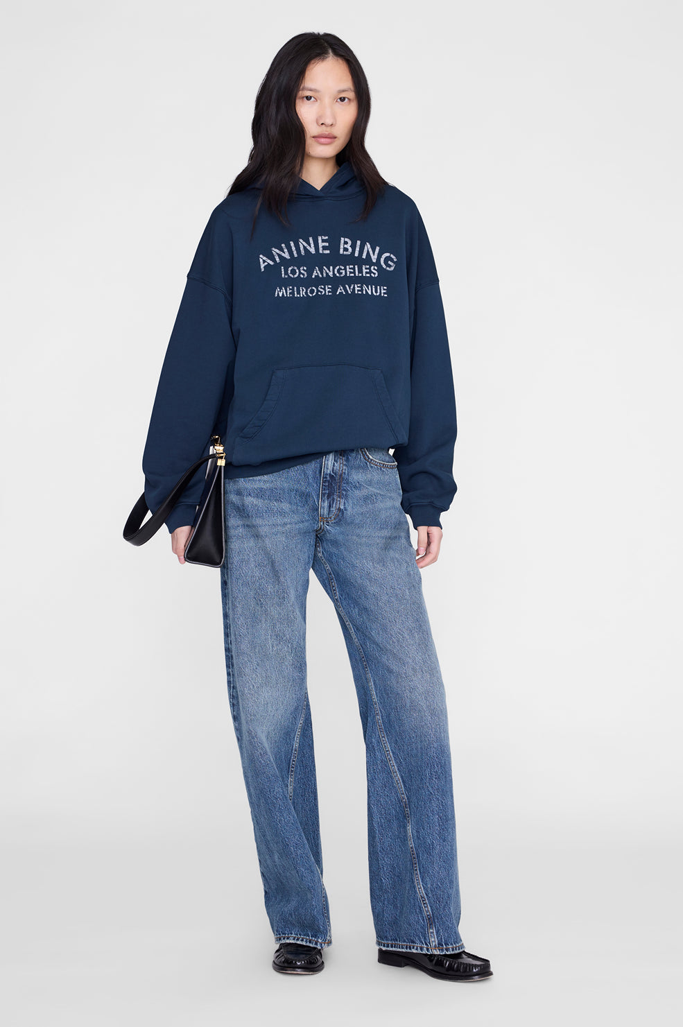 Harvey Sweatshirt Paris Stencil - Heather Grey View 1