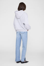 ANINE BING Harvey Sweatshirt New Classic - Medium Heather Grey - on model back view