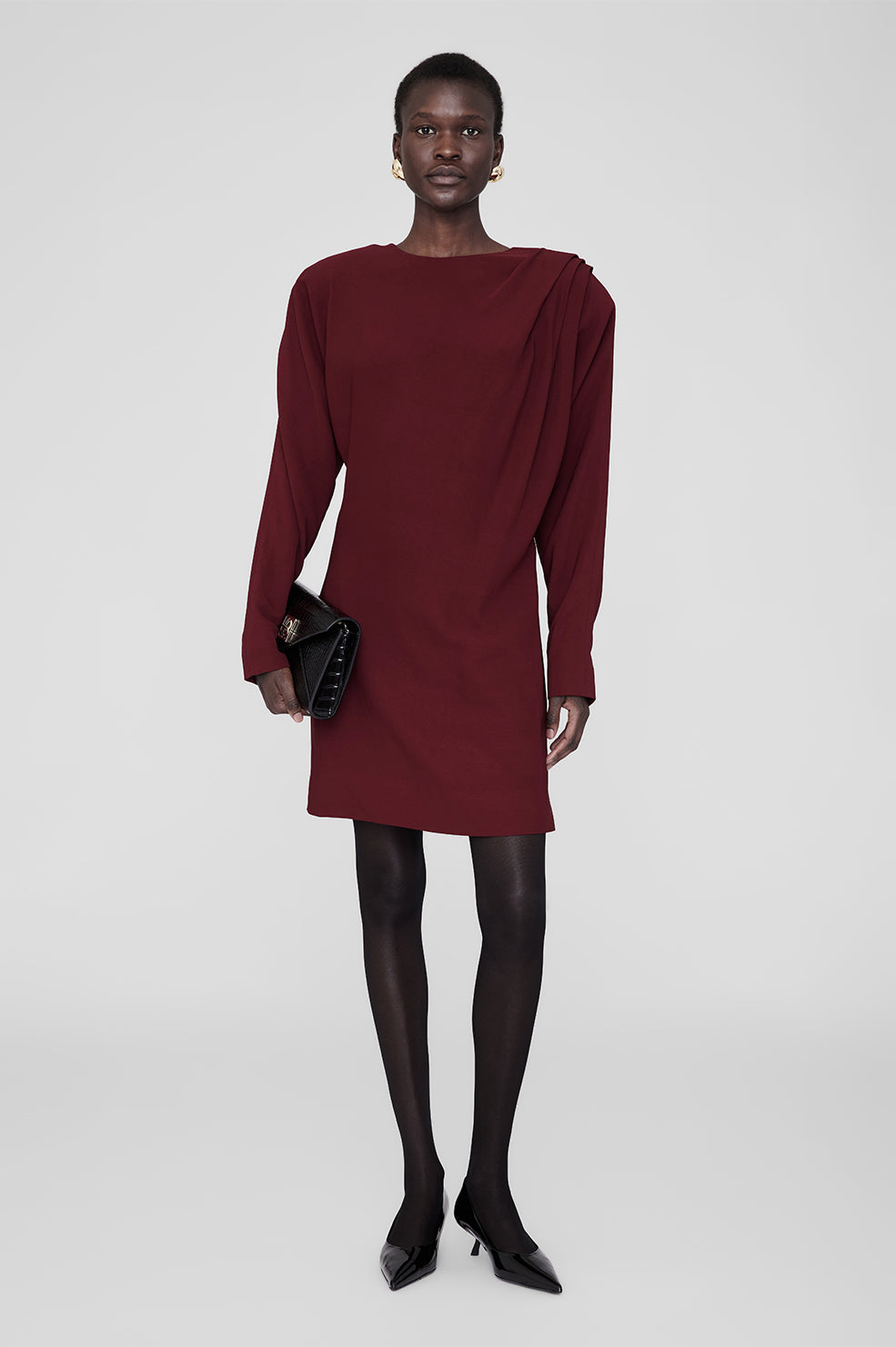 ANINE BING Haven Dress - Cabernet