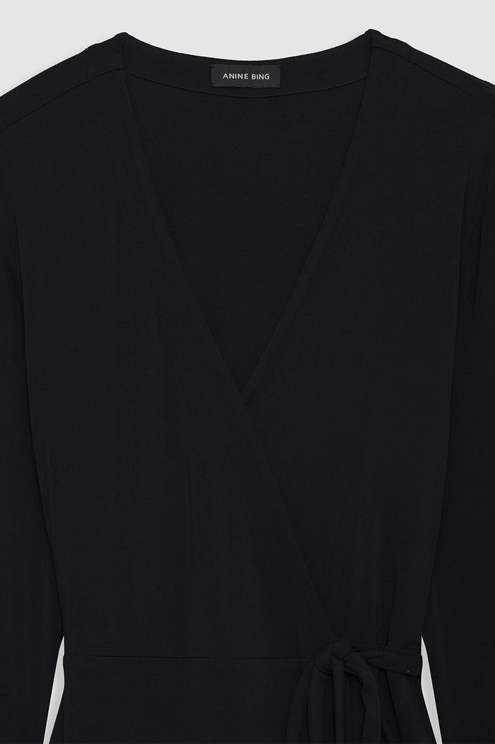 ANINE BING Helene Dress - Black - Detail View