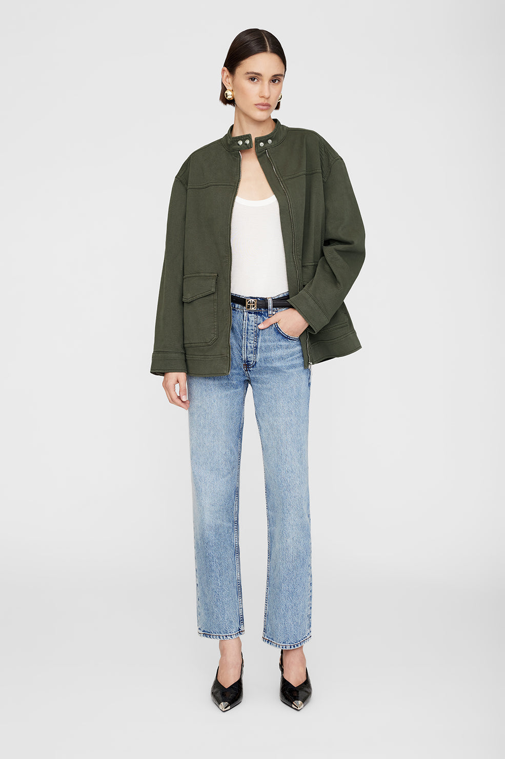 ANINE BING Henry Jacket - Army Green