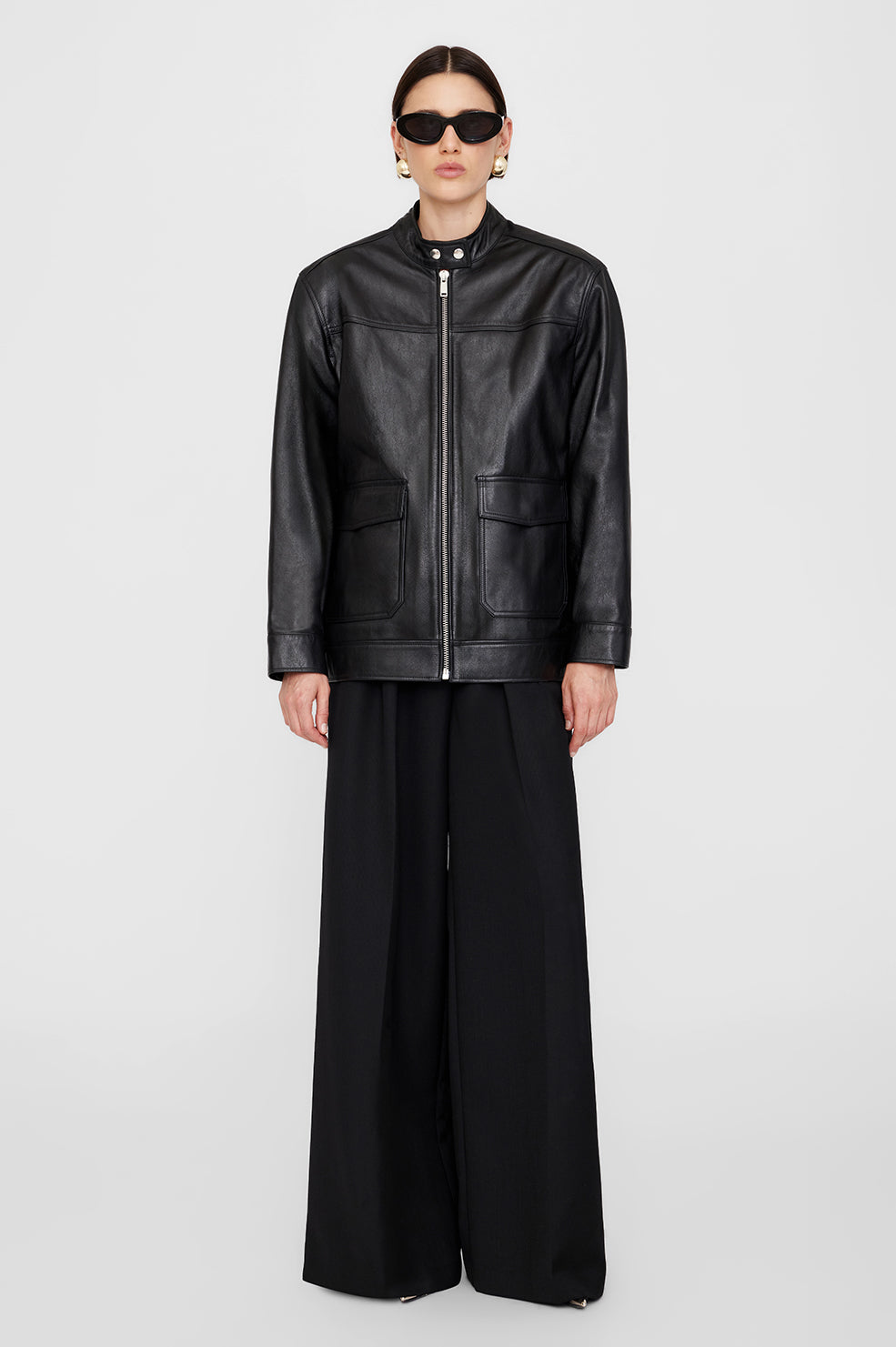 Henry Jacket - Black Leather View 5