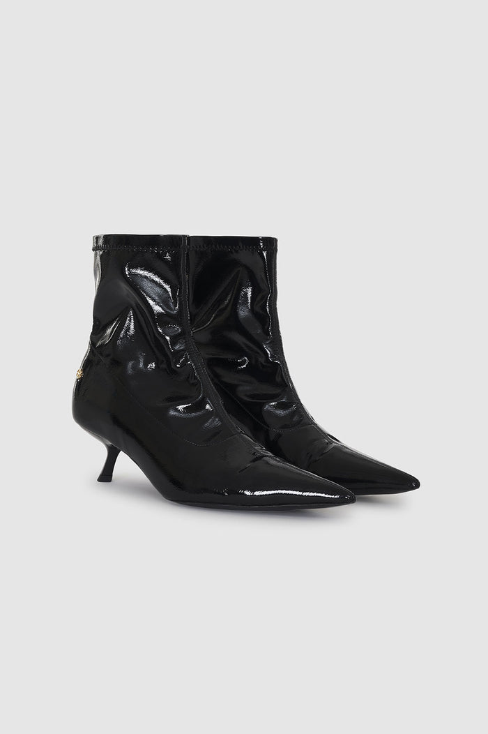 ANINE BING Hilda Boots - High-Shine Black – ANINE BING EU
