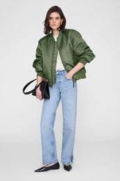 ANINE BING Hilda Ballerinas - Black - on model front