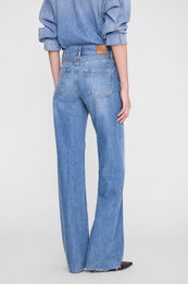 ANINE BING Hugh Jean - Panama Blue - on model back detail