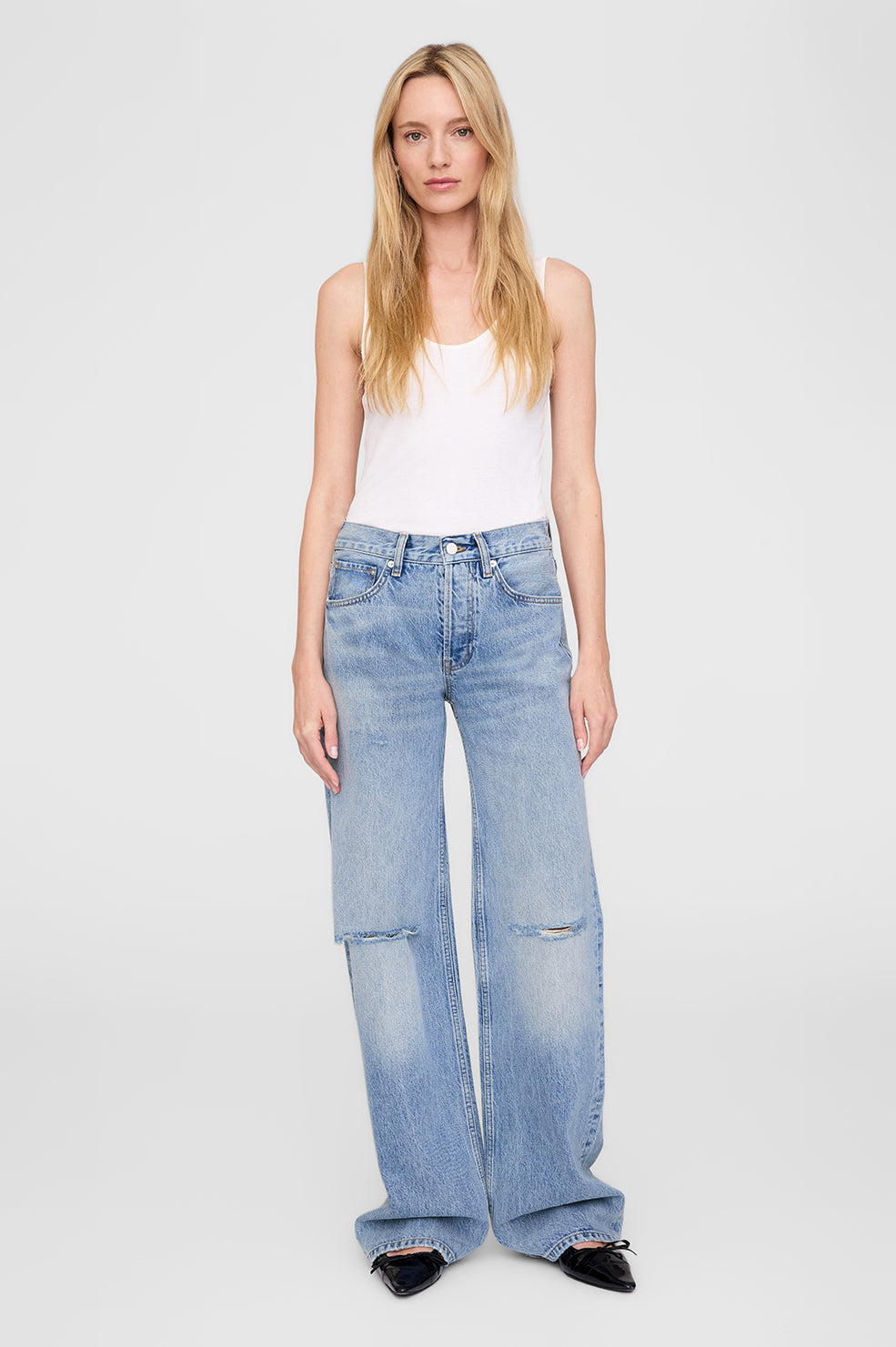 ANINE BING Hugh Jean - Summer Indigo Destructed