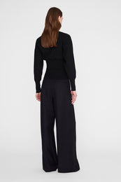 ANINE BING Imane Sweater - Black - on model back