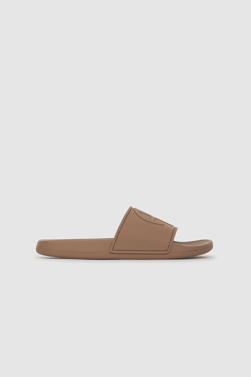 Isla Slides - Camel Monogram View 1