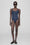 ANINE BING Jace One Piece - Navy Link Print - Front View Model
