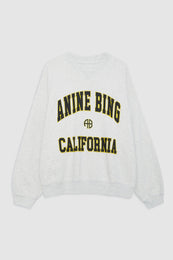 ANINE BING Jaci Sweatshirt Anine Bing California - Heather Grey - Front View