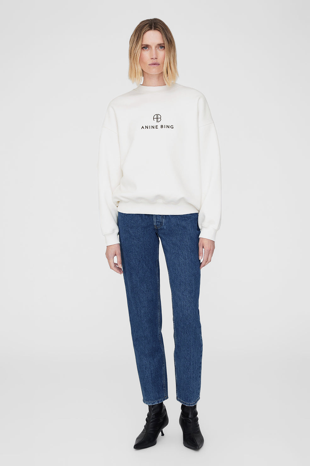 Jaci Sweatshirt Monogram - Ivory