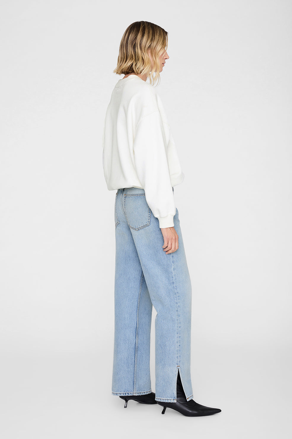 Jaci Sweatshirt Monogram - Ivory View 5