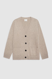 ANINE BING Jackson Cardigan - Brown Cashmere