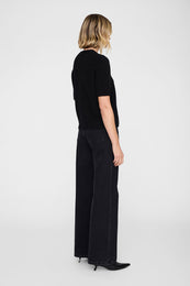 ANINE BING Jackson Sweater - Black - on model back
