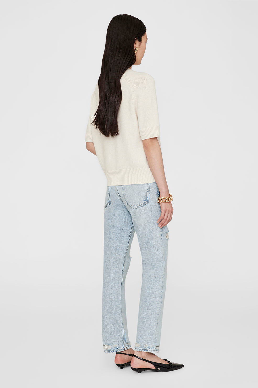 ANINE BING Jackson Sweater - Ivory