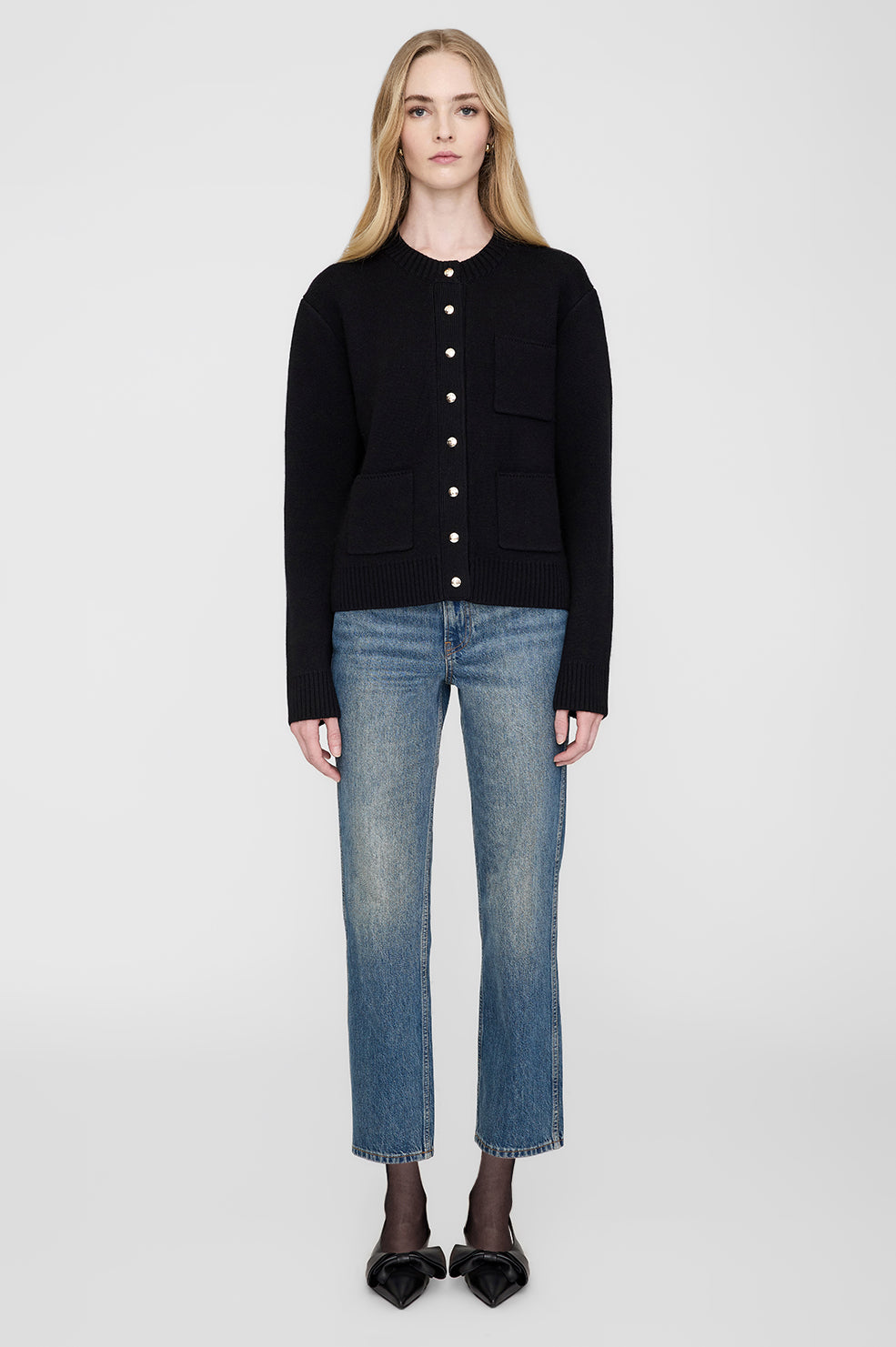 ANINE BING Jameson Cardigan - Black