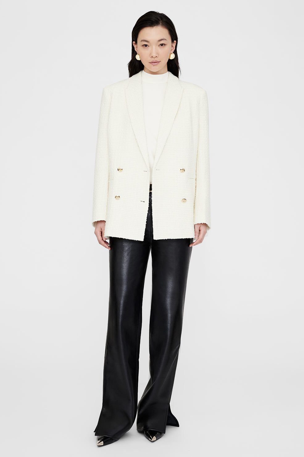 ANINE BING Jasmine Blazer - Ivory