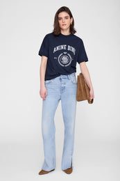 ANINE BING Jaylin Tee Collegiate - Navy - on model front third image
