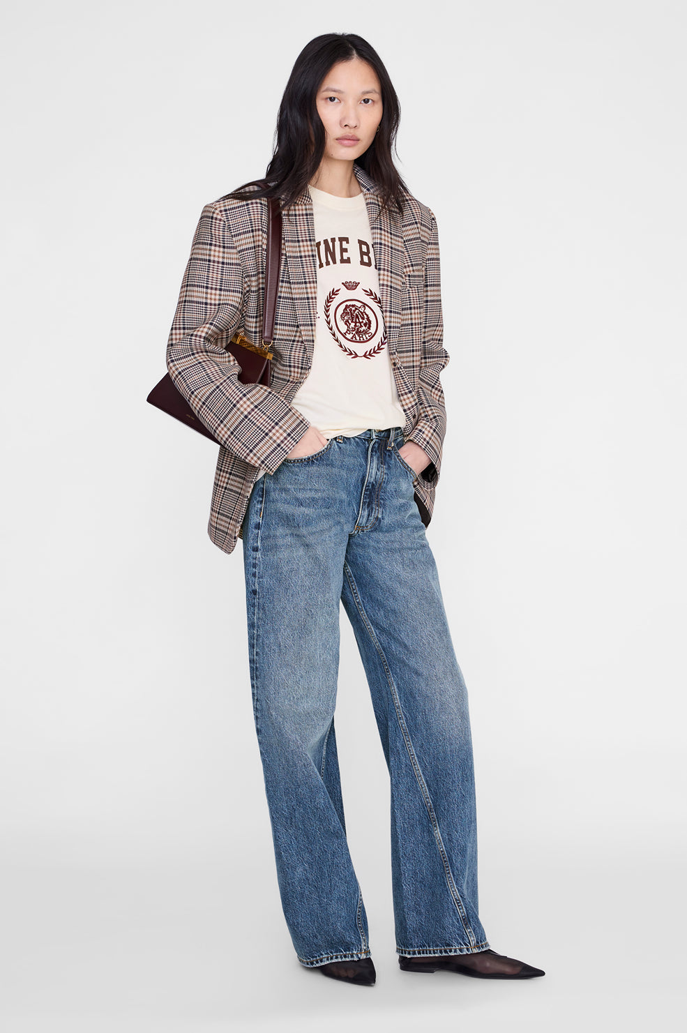 Jaylin Tee Collegiate - Washed Sage View 2