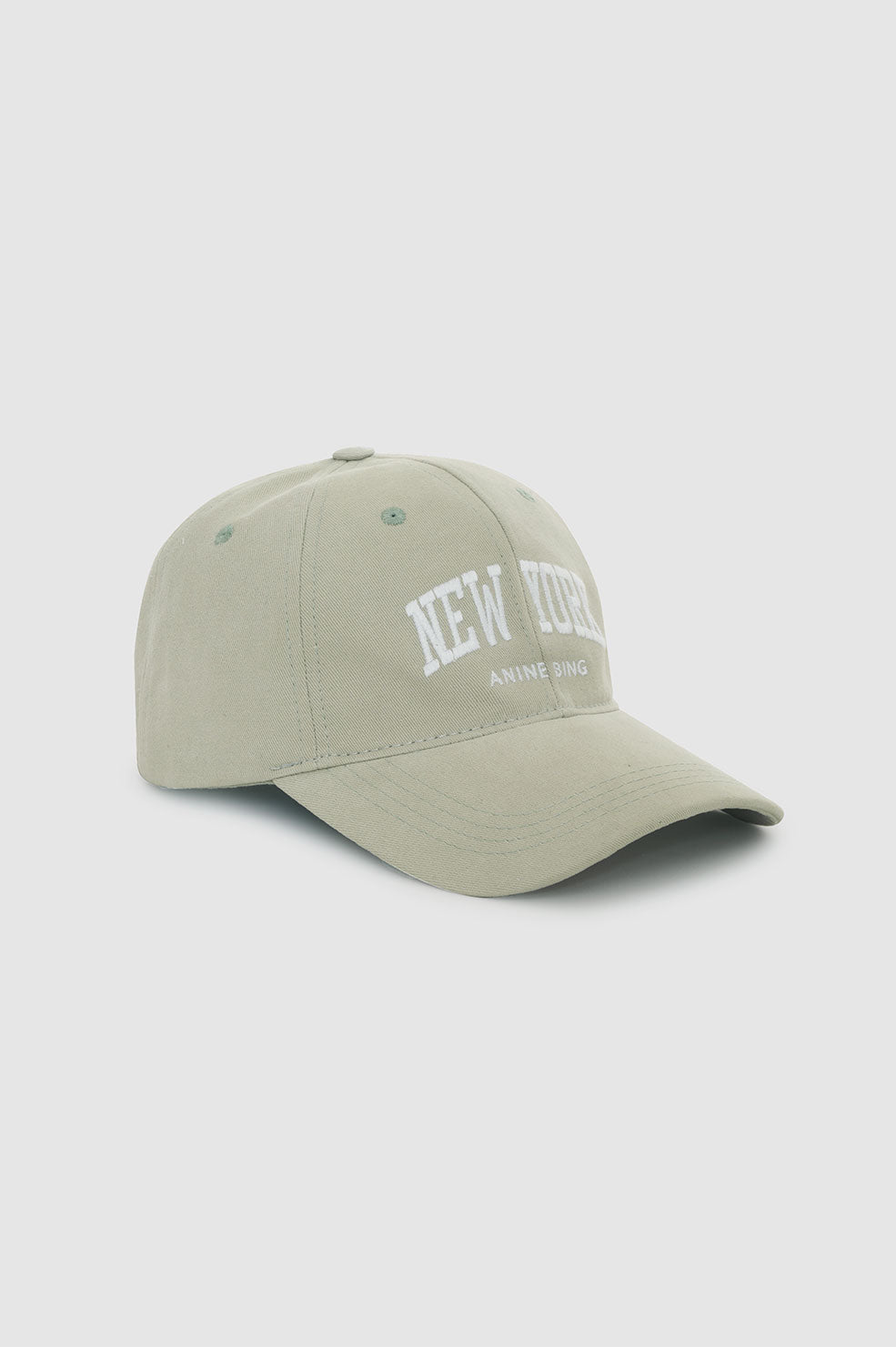 ANINE BING Jeremy Baseball Cap University New York - Wash Faded Seafoam