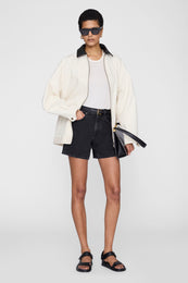 ANINE BING Jess Sandals - Black - on model front view