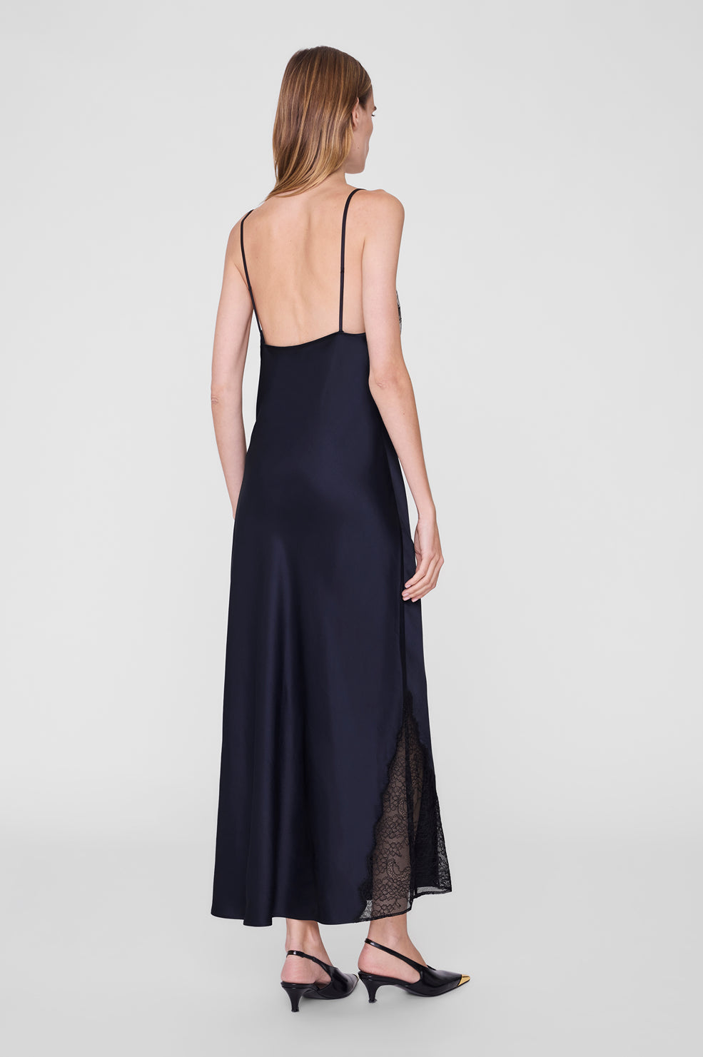 Judy Dress - Navy And Black Lace