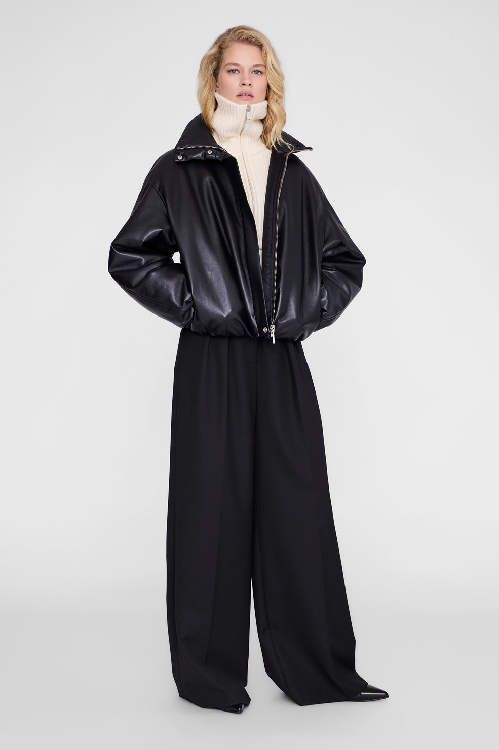June Trucker Collar Sweater - Ecru View 2