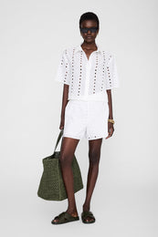 ANINE BING Kam Short - White - on model front