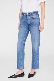 ANINE BING Kate Jean - Tidal Blue - on model front detail second image