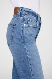 ANINE BING Kate Jean - Tidal Blue - on model front detail second image