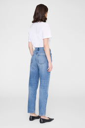 ANINE BING Kate Jean - Tidal Blue - on model back