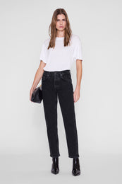 ANINE BING Kate Jean Stretch 29" - Vintage Black - on model front