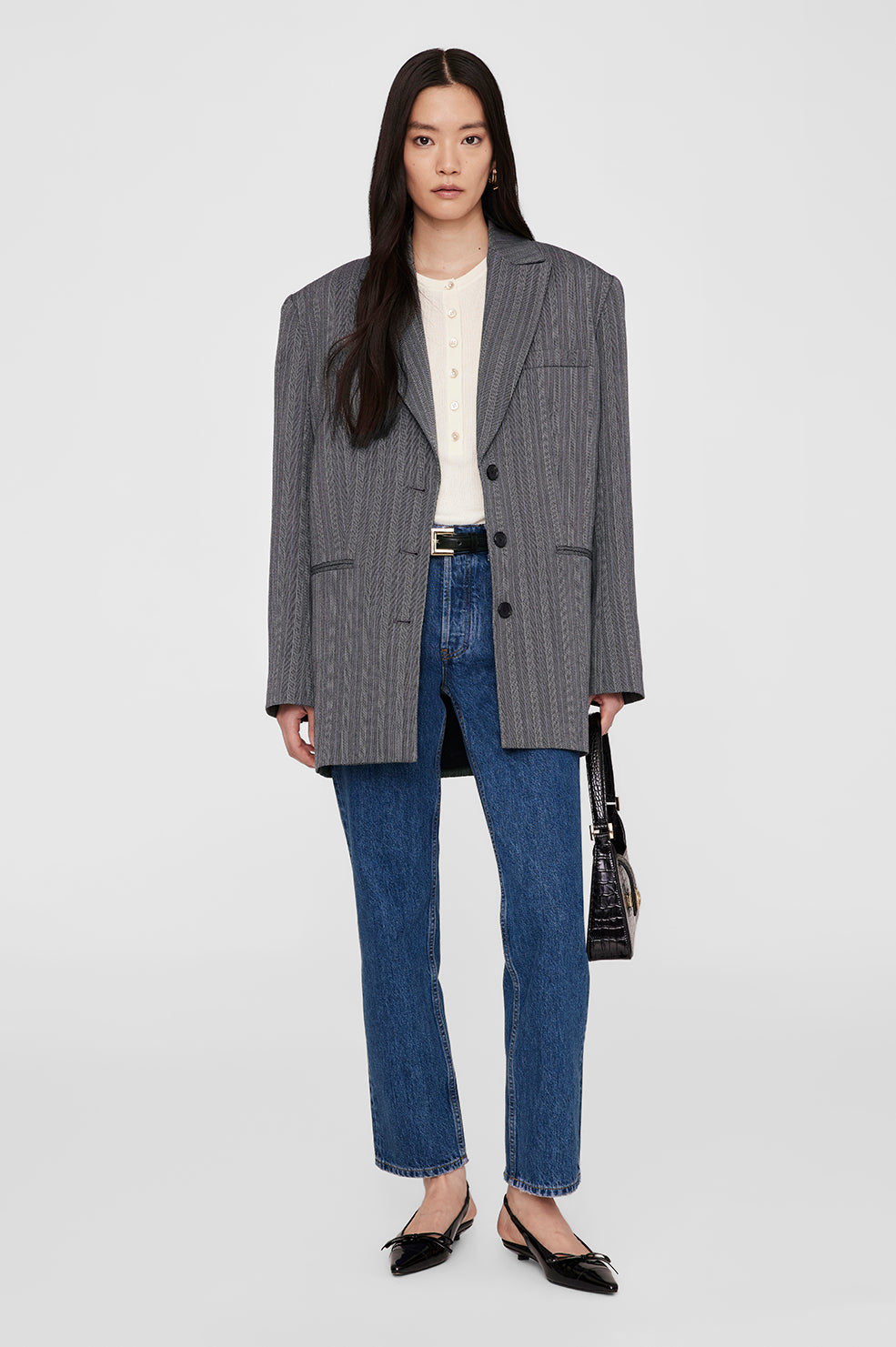 Katrin Long Sleeve Sweater - Ivory View 5