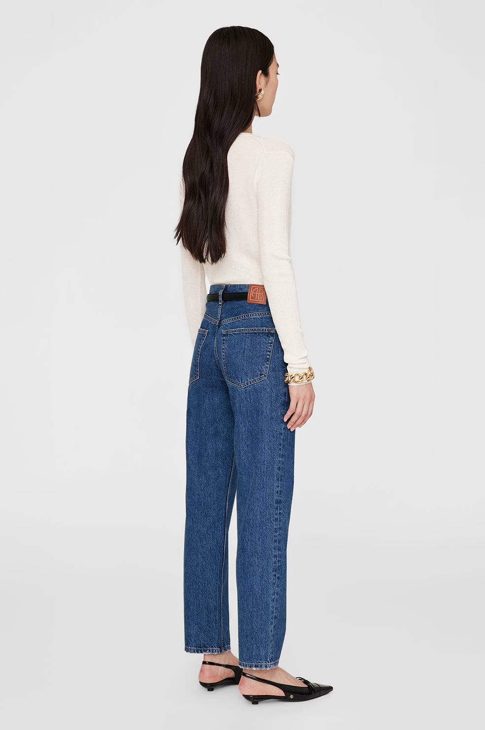 Katrin Long Sleeve Sweater - Ivory View 2