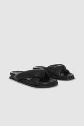 ANINE BING Kiva Slides - Black