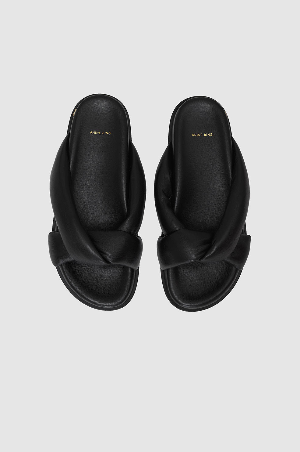 ANINE BING Kiva Slides - Black